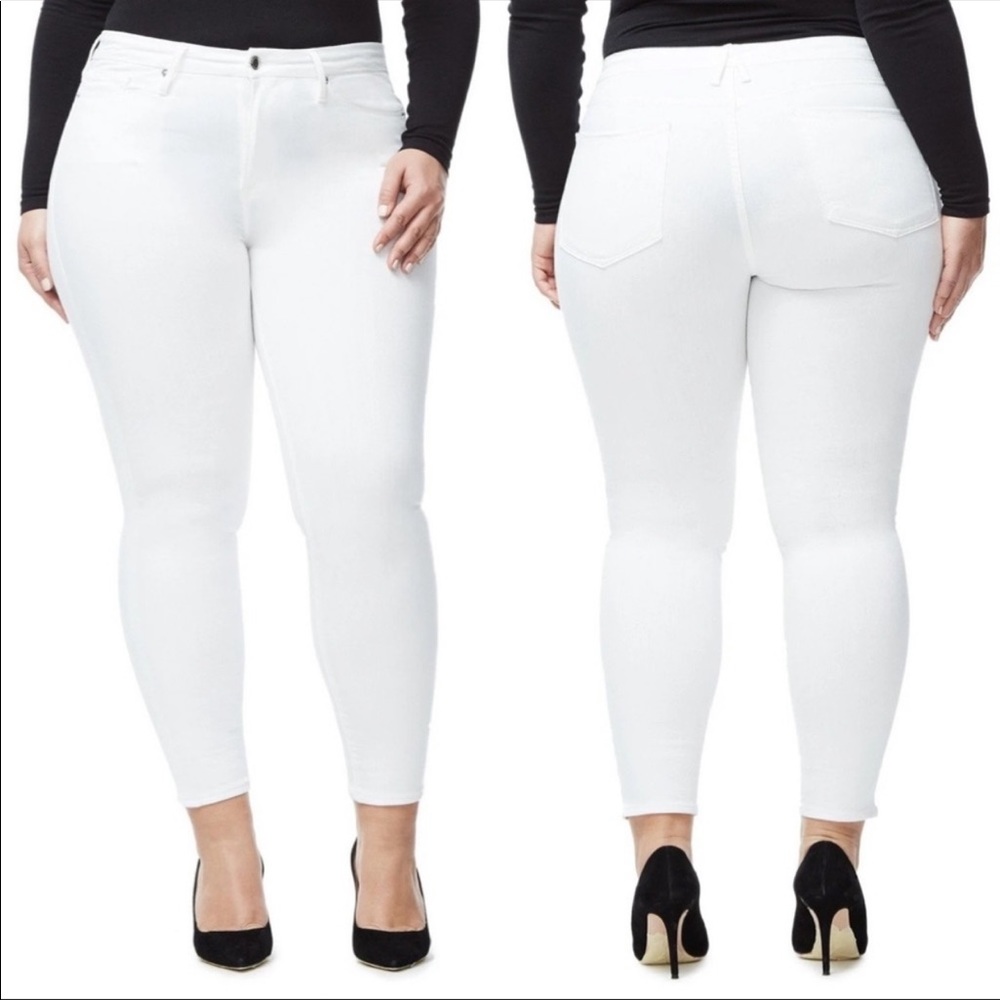 Good American good legs crop jeans